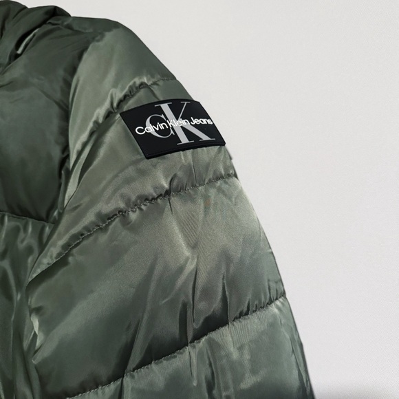 Calvin Klein Jeans - Dark Green Puffer Jacket - Picture 3 of 6